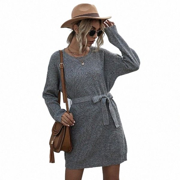 casual dresses autumn winter loose women's sweater dress female o-neck long sleeve solid sweather pullover sashes x1aa#, Black;gray
casual dresses autumn winter loose women's sweater dress female o-neck long sleeve solid sweather pullover sashes x1aa#, Black;gray