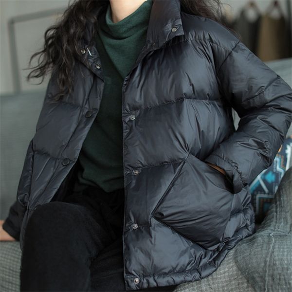 womens down parkas loose white duck down light down jackets women overcoat winter korean style literary lapel asymmetric pocket warm coats 2, Black
womens down parkas loose white duck down light down jackets women overcoat winter korean style literary lapel asymmetric pocket warm coats 2, Black