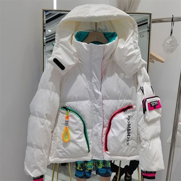 womens down parkas fashion glossy loose hooded letter printed white duck down jacket women winter thicken warm parkas outwear s465 220914, Black
womens down parkas fashion glossy loose hooded letter printed white duck down jacket women winter thicken warm parkas outwear s465 220914, Black