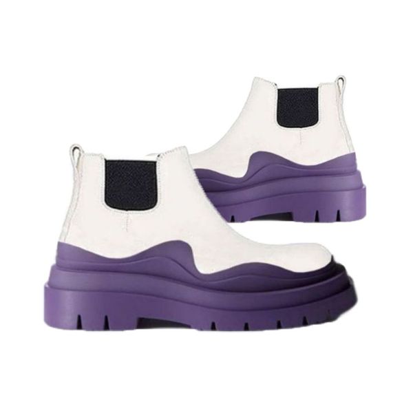 women bottega purple soles boots hipster luxury man tire leather chelsea white booties men platform chunky shoes lady low knight high-boots, Black
women bottega purple soles boots hipster luxury man tire leather chelsea white booties men platform chunky shoes lady low knight high-boots, Black