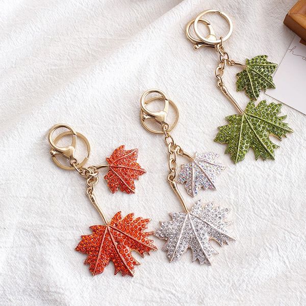 rhinestone maple leaf keychain for car key souvenir gifts women men handbag pendants key ring diy jewelry accessories, Silver
rhinestone maple leaf keychain for car key souvenir gifts women men handbag pendants key ring diy jewelry accessories, Silver