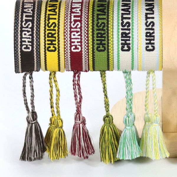 brand fashion bracelets chains women men embroidered handmade woven signature tassel bangle adjustable friendship bangles holiday beach luxu, Golden;silver
brand fashion bracelets chains women men embroidered handmade woven signature tassel bangle adjustable friendship bangles holiday beach luxu, Golden;silver