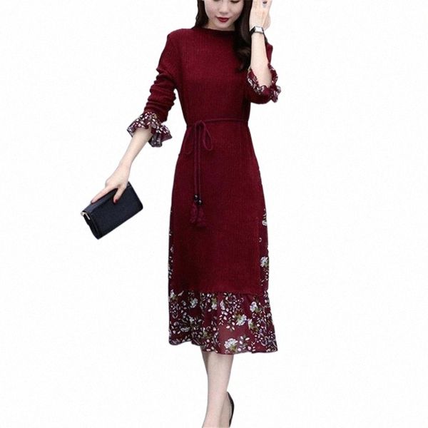 casual dresses autumn winter long sleeve knitted dress women fashion floral elegant party vestidos p4dn#, Black;gray
casual dresses autumn winter long sleeve knitted dress women fashion floral elegant party vestidos p4dn#, Black;gray