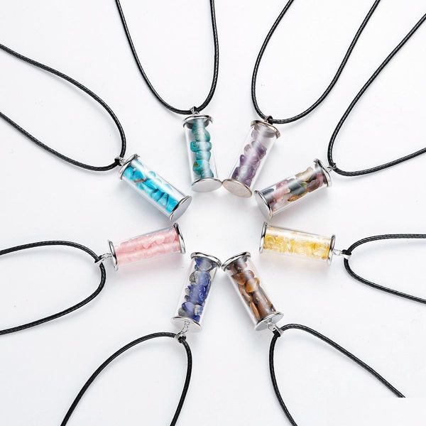 pendant necklaces chakra healing crystal wishing bottle pendants necklace for womens girls tumbled rock wicca tumble stone jewelshops dhqmo, Silver
pendant necklaces chakra healing crystal wishing bottle pendants necklace for womens girls tumbled rock wicca tumble stone jewelshops dhqmo, Silver