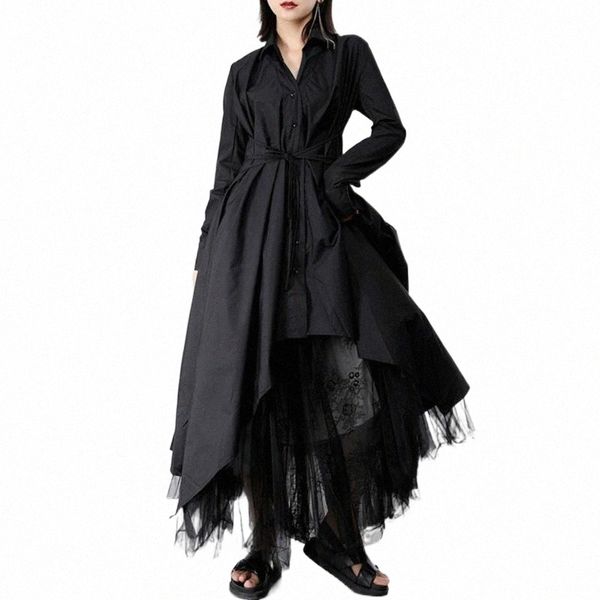 casual dresses 2021 spring autumn lapel long sleeve button bandage stitch pleated irregular shirt dress women fashion w6ep#, Black;gray
casual dresses 2021 spring autumn lapel long sleeve button bandage stitch pleated irregular shirt dress women fashion w6ep#, Black;gray