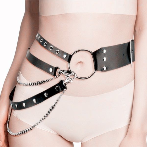 women's camisoles & tanks punk pu leather belt waist seal female body binding binding chain fashionable personality appeal accessories, Black;white
women's camisoles & tanks punk pu leather belt waist seal female body binding binding chain fashionable personality appeal accessories, Black;white