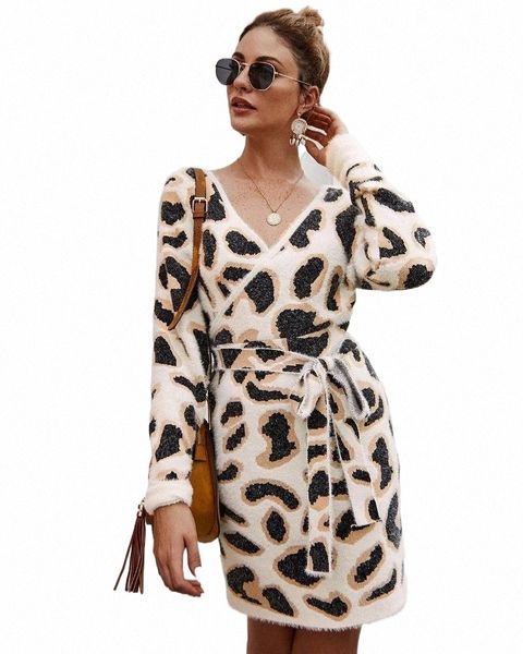 casual dresses autumn and winter knitted women's full-sleeved leopard print dress sweet slim fit waist adjustment skirt r0ok#, Black;gray
casual dresses autumn and winter knitted women's full-sleeved leopard print dress sweet slim fit waist adjustment skirt r0ok#, Black;gray