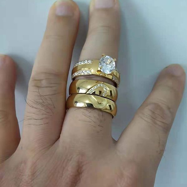 wedding rings proposal wedding engagement rings set for men and women golden heart lovers alliance 3pcs promise couple ring marriage 220913, Slivery;golden
wedding rings proposal wedding engagement rings set for men and women golden heart lovers alliance 3pcs promise couple ring marriage 220913, Slivery;golden