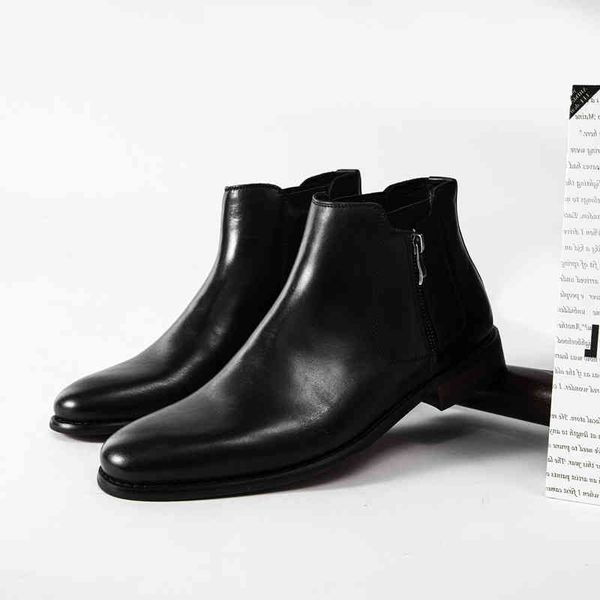 boots first layer cowhide chelsea men's leather new autumn winter martin british style business dress 220914, Black
boots first layer cowhide chelsea men's leather new autumn winter martin british style business dress 220914, Black