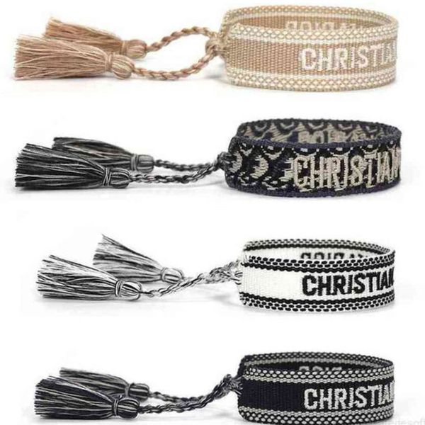 classic brand fashion bangles bracelets luxury women men handmade signature embroidered woven tassel adjustable bracelet jewelry friendship, Black
classic brand fashion bangles bracelets luxury women men handmade signature embroidered woven tassel adjustable bracelet jewelry friendship, Black