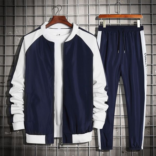 men's tracksuits brand men sets casual zipper tracksuit spring autumn mens solid splice set jacketpants sports suit streetwear hip hop, Gray
men's tracksuits brand men sets casual zipper tracksuit spring autumn mens solid splice set jacketpants sports suit streetwear hip hop, Gray