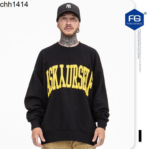 2021 autumn and winter new fashion hip hop high street letter foam printing round neck sweater, White;black
2021 autumn and winter new fashion hip hop high street letter foam printing round neck sweater, White;black