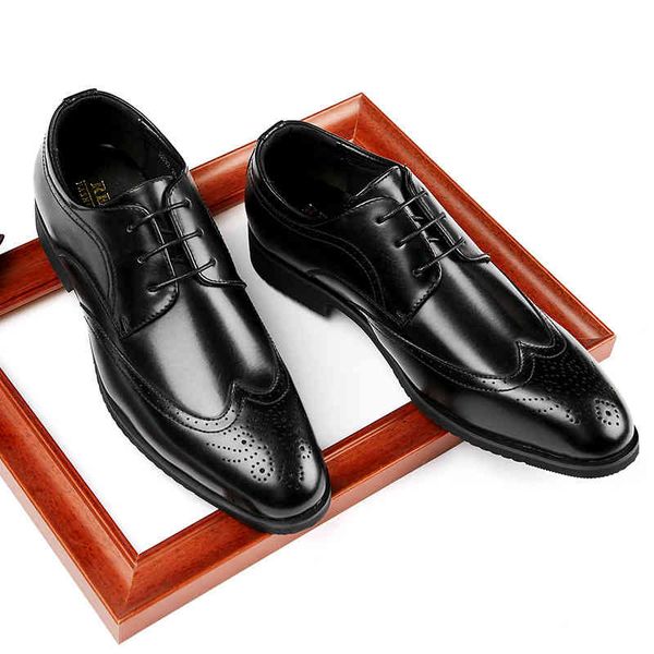 dress shoes new soft bottom block carved business casual men's formal wear pointed gentleman single youth trend 220914, Black
dress shoes new soft bottom block carved business casual men's formal wear pointed gentleman single youth trend 220914, Black