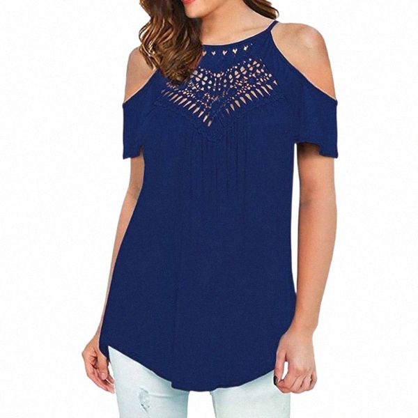 womens and blouses nice casual lace o neck off shoulder cotton blend short sleeve beach blouse women's & shirts 93xx#, White
womens and blouses nice casual lace o neck off shoulder cotton blend short sleeve beach blouse women's & shirts 93xx#, White