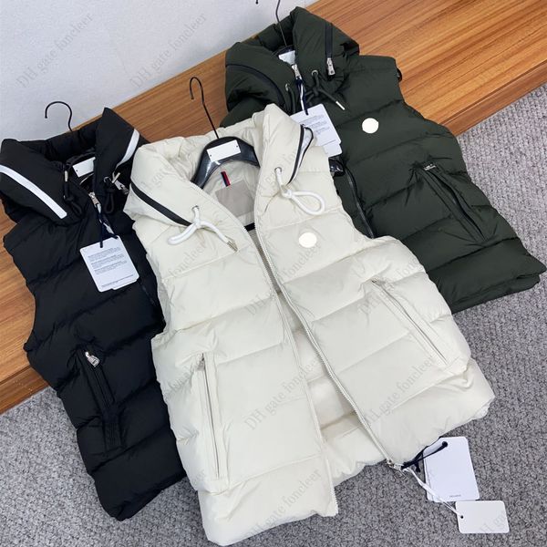 mens womens vests down jacket winter designer parkas coats hooded waterproof thick sleeveless outerwear clothing, Black;white
mens womens vests down jacket winter designer parkas coats hooded waterproof thick sleeveless outerwear clothing, Black;white