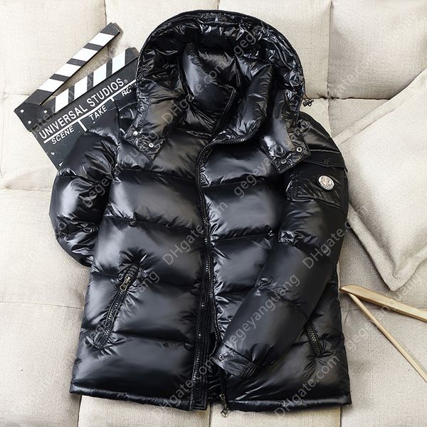hooded casual jacket thick and warm mens winter clothing short glossy white duck down jackets coats, Black
hooded casual jacket thick and warm mens winter clothing short glossy white duck down jackets coats, Black