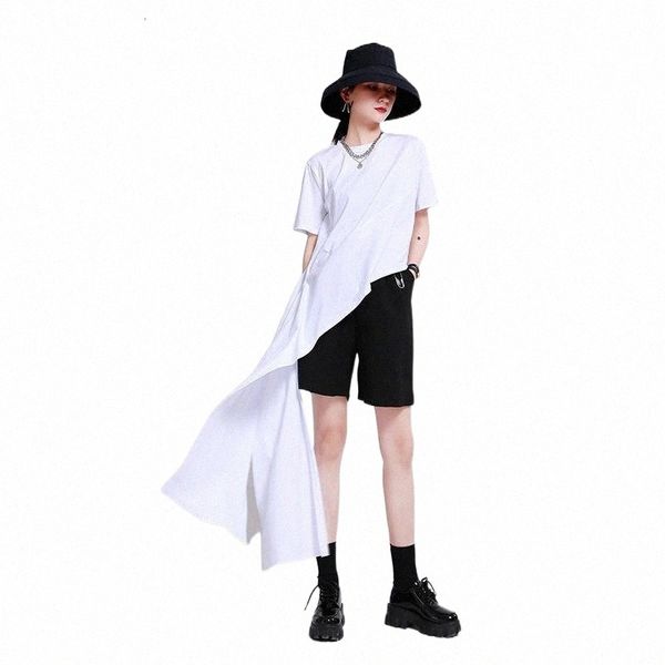 design simple trendy style round neck short sleeve 2021 irregular solid color blouse female fashion shirts yalabovso women's blouses &, White
design simple trendy style round neck short sleeve 2021 irregular solid color blouse female fashion shirts yalabovso women's blouses &, White