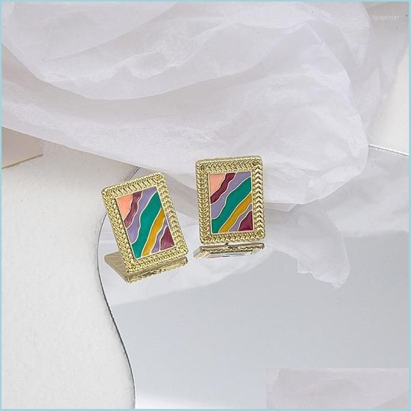 stud stud earrings 925 sier simple small fresh color matching drip glaze colorf abstract painting artistic breath square yummyjewelry dha98, Golden;silver
stud stud earrings 925 sier simple small fresh color matching drip glaze colorf abstract painting artistic breath square yummyjewelry dha98, Golden;silver