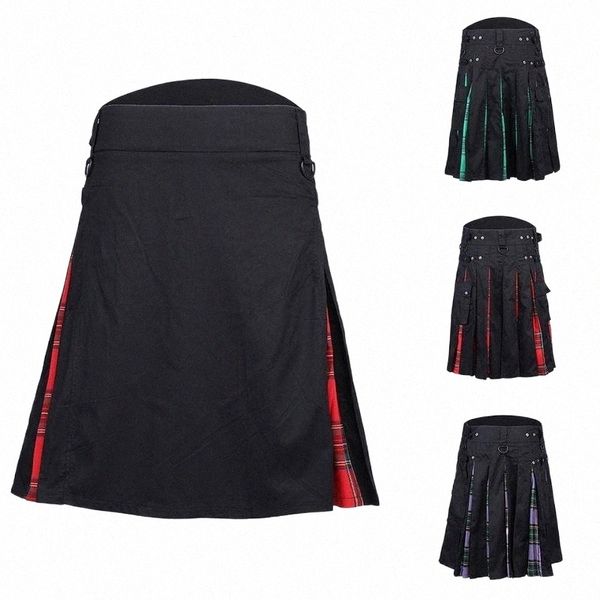 men's shorts nice scottish mens kilt traditional plaid belt pleated bilateral chain brown gothic punk tartan trousers skirt s171#, White;black
men's shorts nice scottish mens kilt traditional plaid belt pleated bilateral chain brown gothic punk tartan trousers skirt s171#, White;black