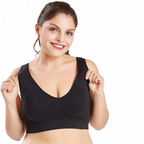women seamless bra padded plus size wireless brassiere push up bralette active vest underwear lingerie bras c6cm#, Red;black
women seamless bra padded plus size wireless brassiere push up bralette active vest underwear lingerie bras c6cm#, Red;black