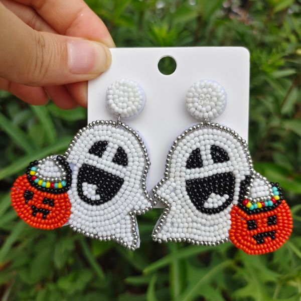 dangle chandelier vedawas handmade beaded ghost with pumpkin earrings for women girls super fun and festive halloween lightweight jewelry 22, Silver
dangle chandelier vedawas handmade beaded ghost with pumpkin earrings for women girls super fun and festive halloween lightweight jewelry 22, Silver