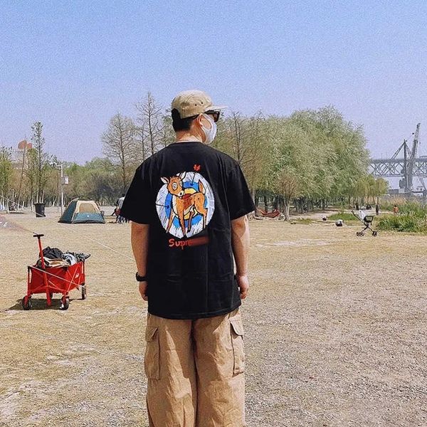 verified 22ss deer tee target archery cartoon little deer print ins american fashion brand loose short sleeve t-shirt 01, White;black
verified 22ss deer tee target archery cartoon little deer print ins american fashion brand loose short sleeve t-shirt 01, White;black