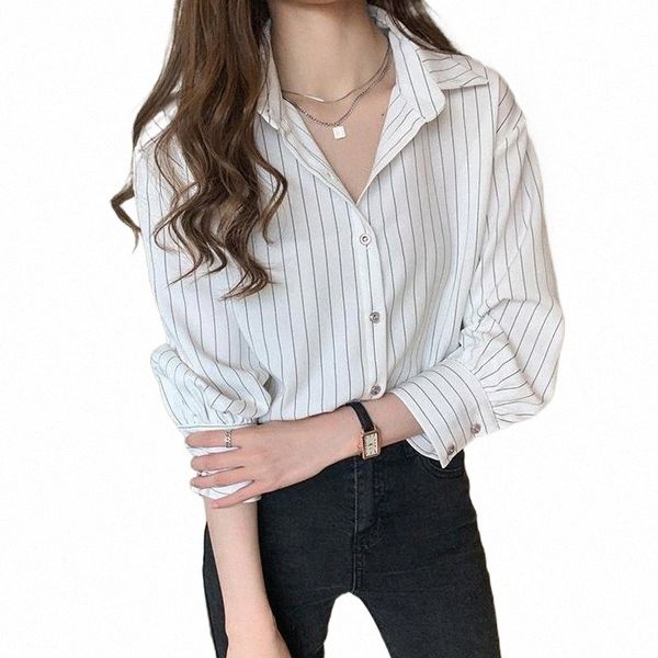 sllsky spring striped female shirt elegant fashion long sleeve buttons chiffon casual vintage professional designed blouse n9ze#, White
sllsky spring striped female shirt elegant fashion long sleeve buttons chiffon casual vintage professional designed blouse n9ze#, White