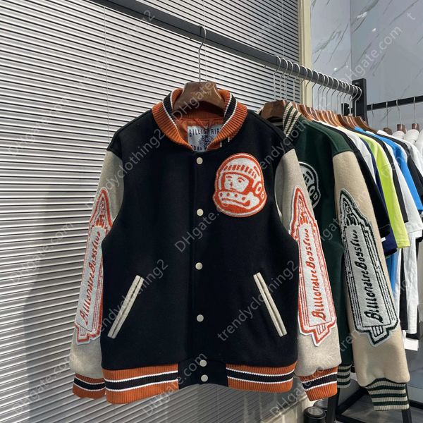 bbc kenijima black astronaut retro sports wool cotton jacket baseball uniform, Black;brown
bbc kenijima black astronaut retro sports wool cotton jacket baseball uniform, Black;brown