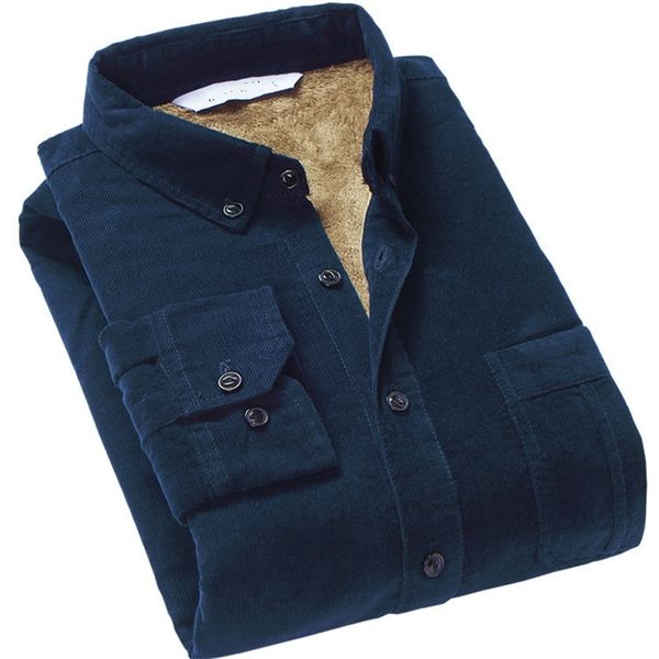 men's casual shirts quality men cotton corduroy warm winter thick fleece lining thermal long sleeved bottoming mens 220915, White;black
men's casual shirts quality men cotton corduroy warm winter thick fleece lining thermal long sleeved bottoming mens 220915, White;black
