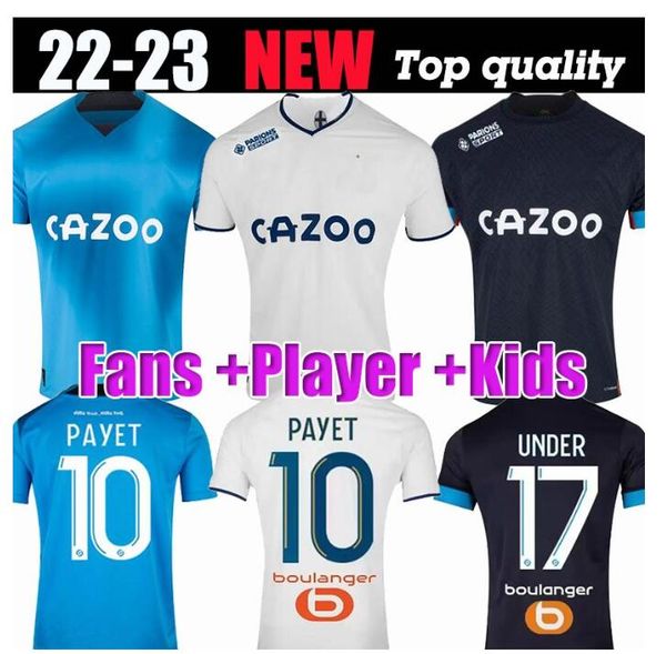 22 23 soccer jerseys 2023 marseilles milik maillot foot cuisance guendouzi alexis gerson payet clauss suarez football shirts men kids kit, Black;yellow
22 23 soccer jerseys 2023 marseilles milik maillot foot cuisance guendouzi alexis gerson payet clauss suarez football shirts men kids kit, Black;yellow
