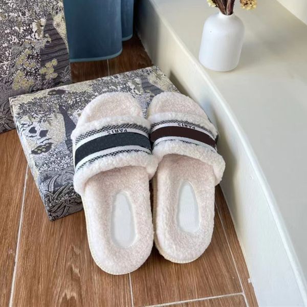 designer shoes slippers embroidered lamb wool slides for fashion women gift with luxury box 35-40, Black
designer shoes slippers embroidered lamb wool slides for fashion women gift with luxury box 35-40, Black