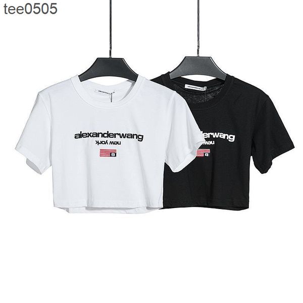 22 spring and summer new letter embroidery washed old short coat exposed navel short sleeve t-shirt female, White
22 spring and summer new letter embroidery washed old short coat exposed navel short sleeve t-shirt female, White