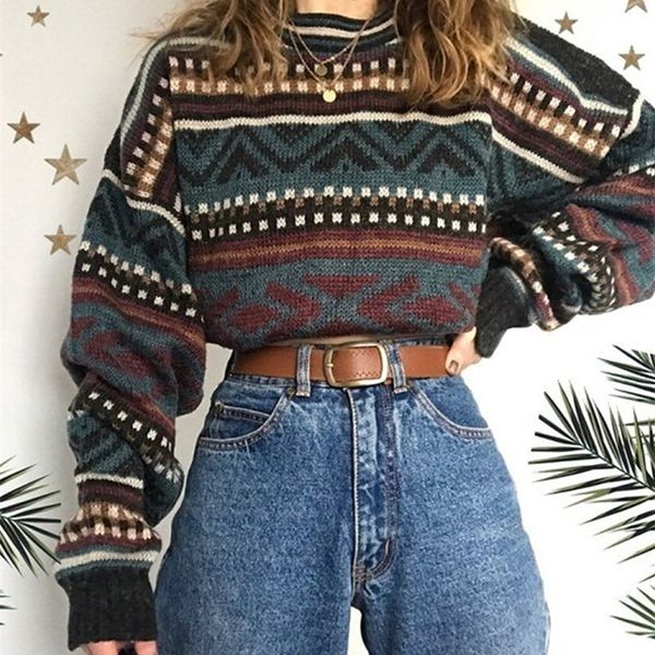 women's knits tees vintage sweaters women oversized thicken knitwear bf couples winter pullovers femme woolen sweater striped 220915, White
women's knits tees vintage sweaters women oversized thicken knitwear bf couples winter pullovers femme woolen sweater striped 220915, White