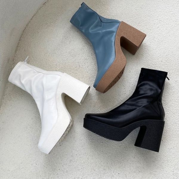 boots platform high heels ankle for women elastic thin short sock botas autumn winter ladies casual punk party shoes 220915, Black
boots platform high heels ankle for women elastic thin short sock botas autumn winter ladies casual punk party shoes 220915, Black