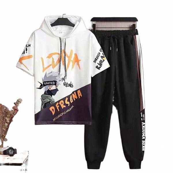 men's tracksuits clothes for teenagers japanese style men sets harajuku fashion sport set kids short sleeve hooded t-shirt casual sweat, Gray
men's tracksuits clothes for teenagers japanese style men sets harajuku fashion sport set kids short sleeve hooded t-shirt casual sweat, Gray
