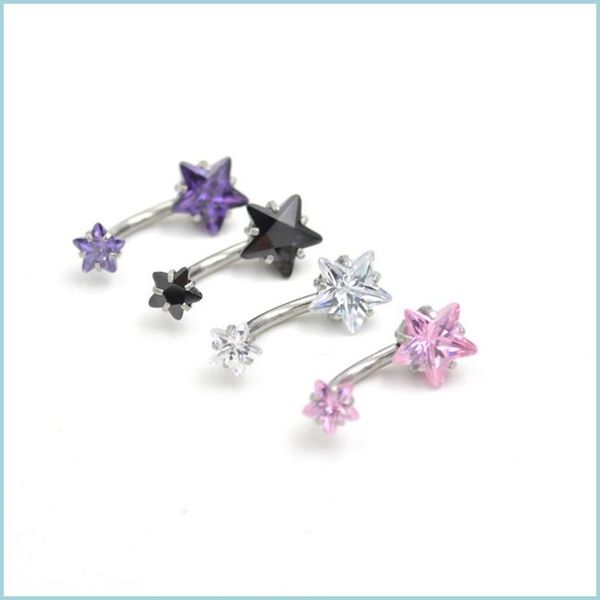 navel bell button rings 316l stainless steel double crystal star gold belly ring piercing jewelry cubic zircon bell button rings 244 dhwko, Silver
navel bell button rings 316l stainless steel double crystal star gold belly ring piercing jewelry cubic zircon bell button rings 244 dhwko, Silver