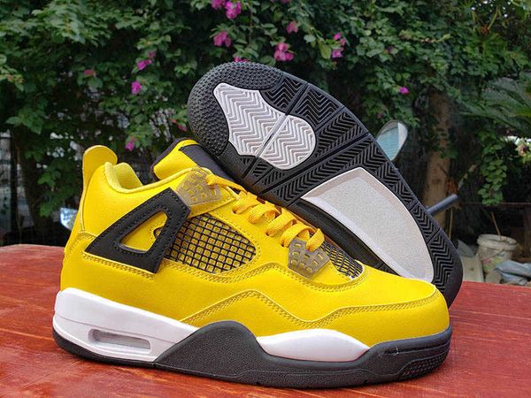 4 lightning tour yellow dark blue grey white men basketball sports shoes good quality 4s jumpman athletic mens sneakers with box, Black
4 lightning tour yellow dark blue grey white men basketball sports shoes good quality 4s jumpman athletic mens sneakers with box, Black