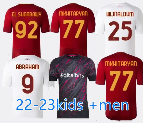 22 23 roma soccer jerseys playey veysion dybala home belotti celik pellegrini abraham 22 23 wijnaldum mancini kumbulla men kids kit football, Black;yellow
22 23 roma soccer jerseys playey veysion dybala home belotti celik pellegrini abraham 22 23 wijnaldum mancini kumbulla men kids kit football, Black;yellow