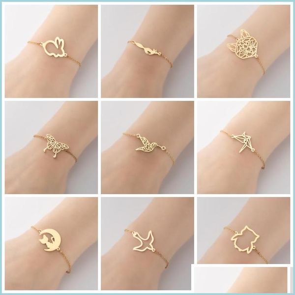 charm bracelets simple retro couple bracelet cut animal bird butterfly moon cat hand chain women adjustable fashion jewelry charm bra dhxjk, Golden;silver
charm bracelets simple retro couple bracelet cut animal bird butterfly moon cat hand chain women adjustable fashion jewelry charm bra dhxjk, Golden;silver