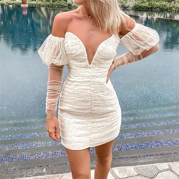 fashion women polka dot sequin dress mesh long sleeve v neck dress white glitter party mini dresses elegant sweet vestido i6hm#, Black;gray
fashion women polka dot sequin dress mesh long sleeve v neck dress white glitter party mini dresses elegant sweet vestido i6hm#, Black;gray
