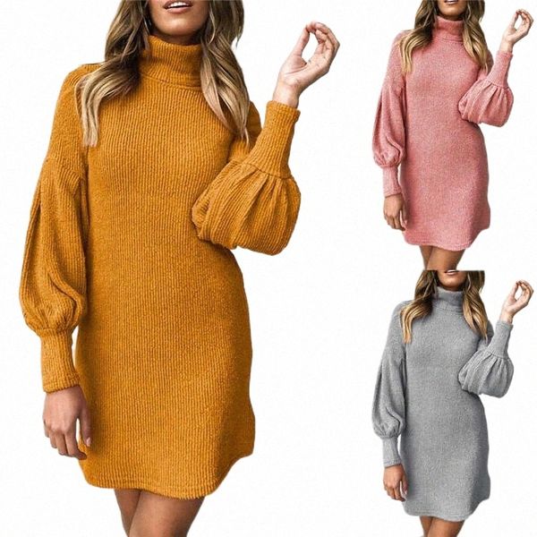 casual dresses sleeves long women puff sweater turtleneck winter ladies dress size s-3xl r2pn#, Black;gray
casual dresses sleeves long women puff sweater turtleneck winter ladies dress size s-3xl r2pn#, Black;gray