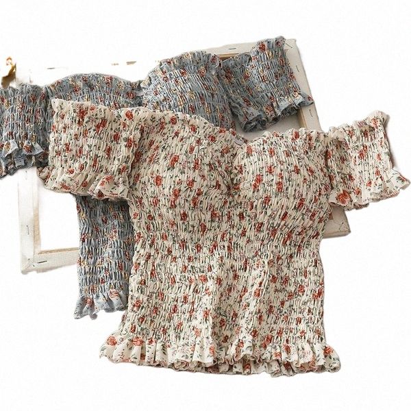 summer women short sleeve slash neck blouse sweet floral print blouses female slim folds ruffles shirt a2060 women's & shirts t9pb#, White
summer women short sleeve slash neck blouse sweet floral print blouses female slim folds ruffles shirt a2060 women's & shirts t9pb#, White