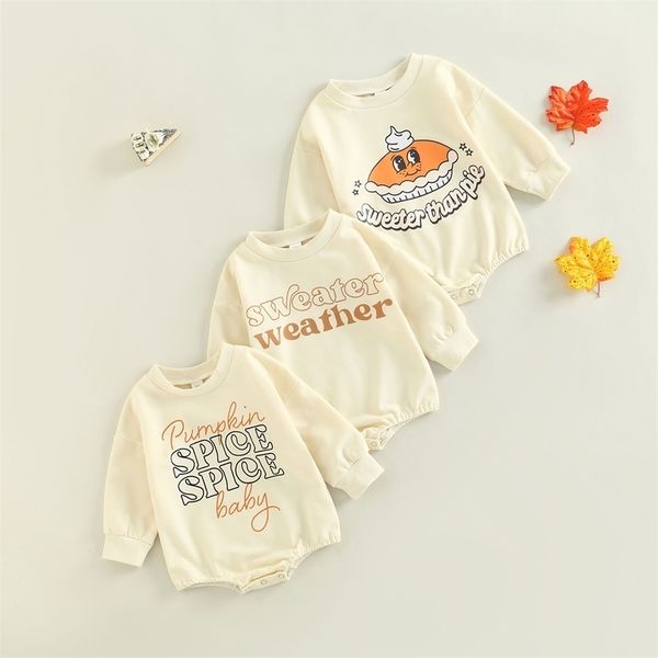 rompers thanksgiving day autumn orn baby boys girls cute letter print long sleeve loose oneck sweatshirts jumpsuits clothes 220915, Blue
rompers thanksgiving day autumn orn baby boys girls cute letter print long sleeve loose oneck sweatshirts jumpsuits clothes 220915, Blue