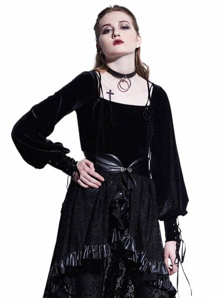 rosetic gothic velvet blouse women short shirt lace up fashion casual black lantern long sleeve spring 2021 vintage blouses women's & s, White
rosetic gothic velvet blouse women short shirt lace up fashion casual black lantern long sleeve spring 2021 vintage blouses women's & s, White
