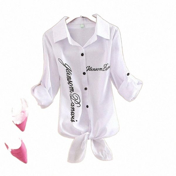 women shirts white blouses autumn letter printed sleeve turn down collar casual print cardigan blouse cotton women's & s6oc#
women shirts white blouses autumn letter printed sleeve turn down collar casual print cardigan blouse cotton women's & s6oc#