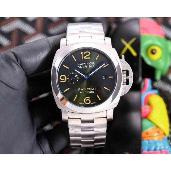 luxury mechanical movement watch panera swiss automatic sapphire mirror size 44mm 13mm 904 steel band brand designers es wrist 5v7x, Slivery;brown
luxury mechanical movement watch panera swiss automatic sapphire mirror size 44mm 13mm 904 steel band brand designers es wrist 5v7x, Slivery;brown