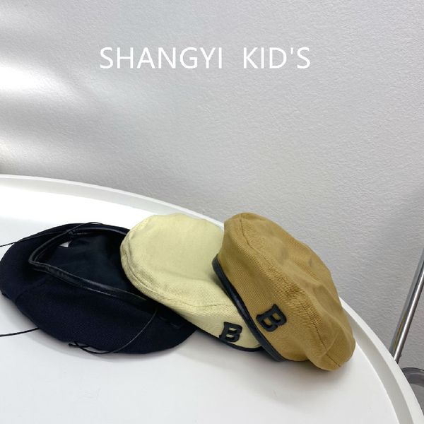 designer kids hat girls pu leather edge beret boys letter applique beanie autumn winter children outdoor warm hats q8592, Yellow
designer kids hat girls pu leather edge beret boys letter applique beanie autumn winter children outdoor warm hats q8592, Yellow