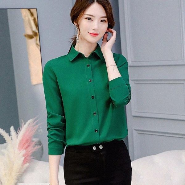 green blouse women chiffon office career shirts fashion casual long sleeve blouses femme blusa ns4318 women's & m96o#, White
green blouse women chiffon office career shirts fashion casual long sleeve blouses femme blusa ns4318 women's & m96o#, White