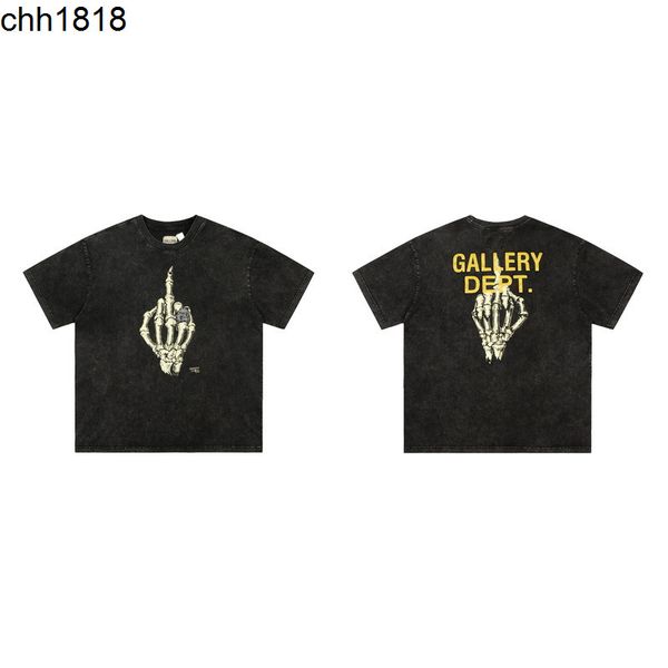 american fashion brand galery dept wash used vibe style skeleton hand bone print men's and women's short sleeve t-shirt, White;black
american fashion brand galery dept wash used vibe style skeleton hand bone print men's and women's short sleeve t-shirt, White;black