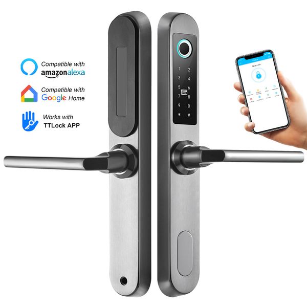 waterproof outdoor cerradura inteligente bluetooth ttlock app smart home electronic fingerprint smart lock on aluminum door 
waterproof outdoor cerradura inteligente bluetooth ttlock app smart home electronic fingerprint smart lock on aluminum door